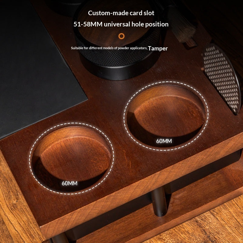 BaristaCraft™ Wooden Espresso Tamper Station