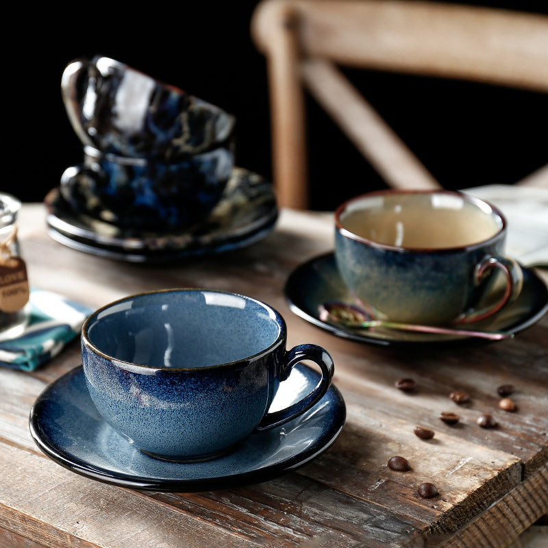 AuroraGlaze Artisan Latte Cup