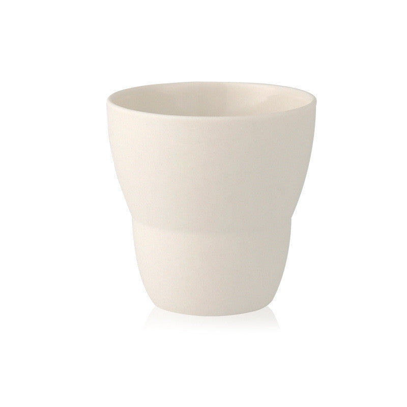 Flat white coffee cup