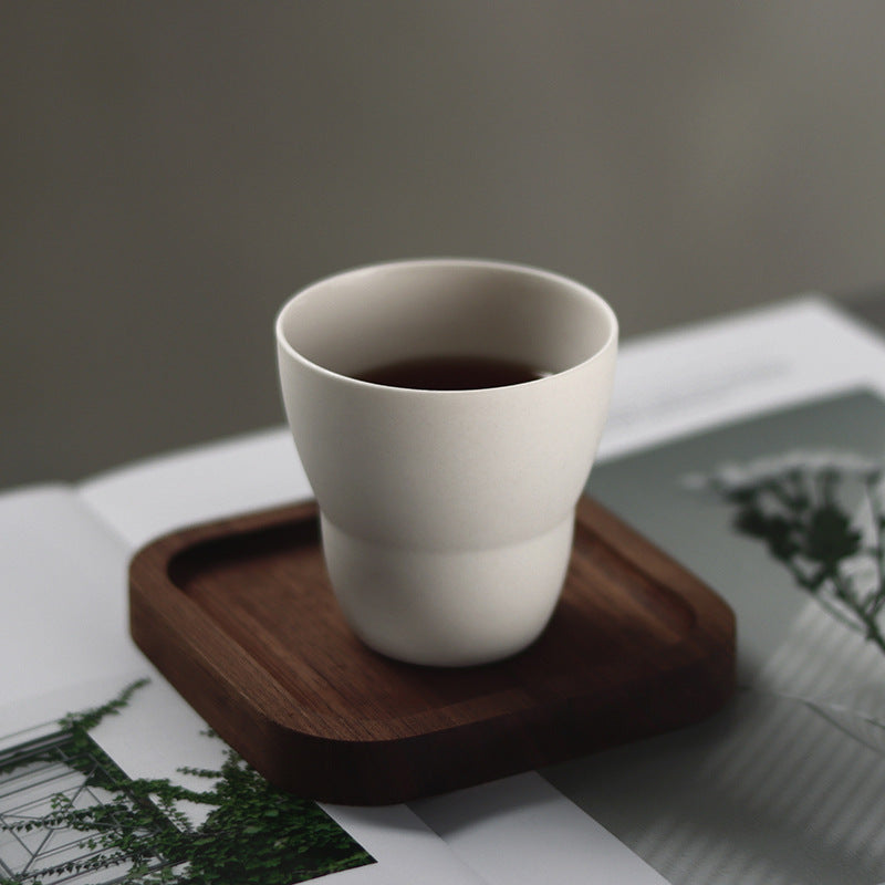 Flat white coffee cup