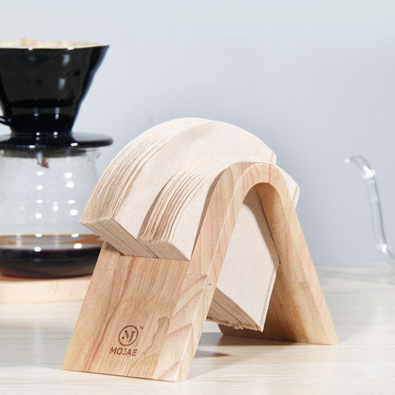 Portafiltros de café de madera