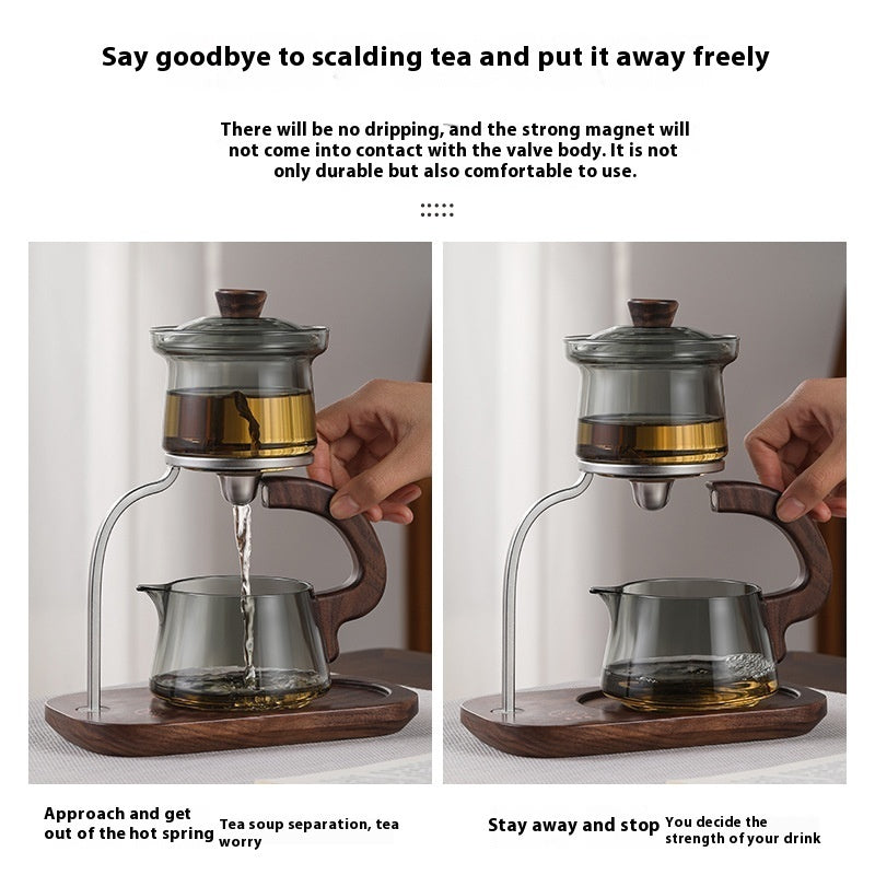 Juego de infusores con mango de madera
