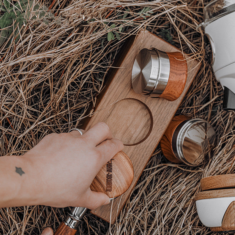 Solid Wooden Powder Distributor & Tamper