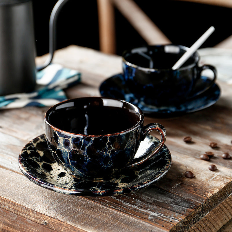 AuroraGlaze Artisan Latte Cup
