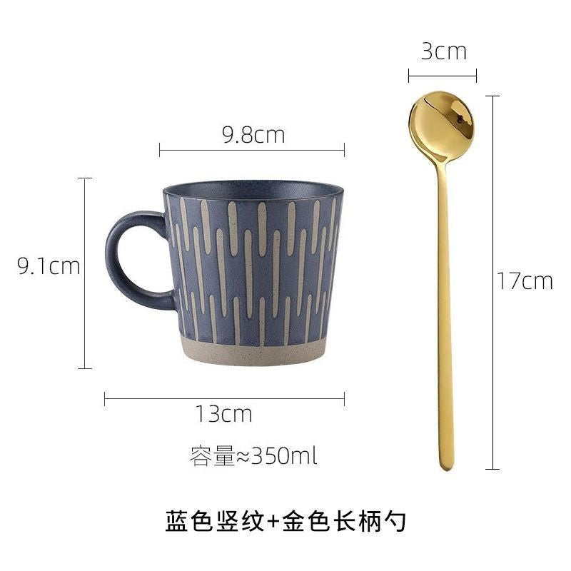 Vintage Stoneware Coffee Cup