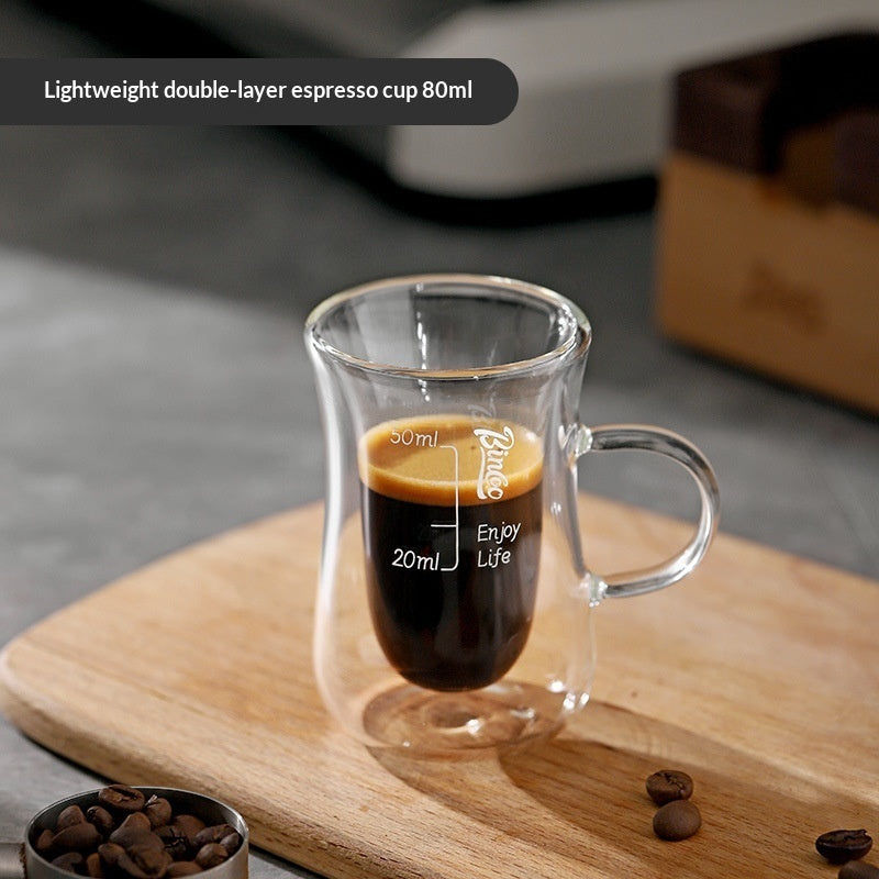 Bincoo Espresso Shot Glass with Measuring scale