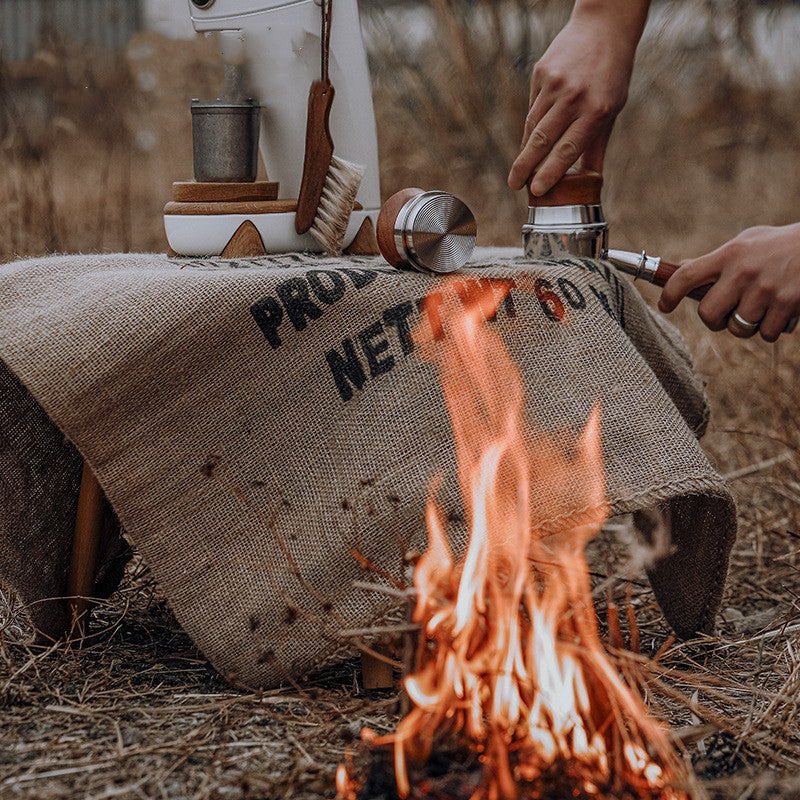 Solid Wooden Powder Distributor & Tamper