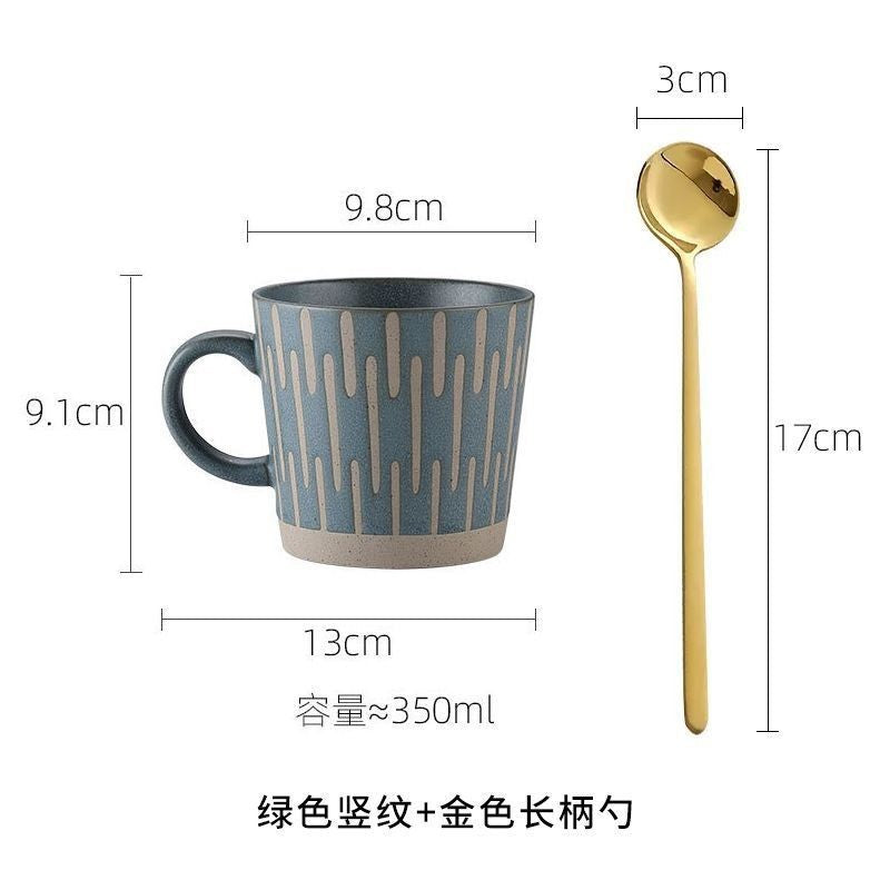 Vintage Stoneware Coffee Cup