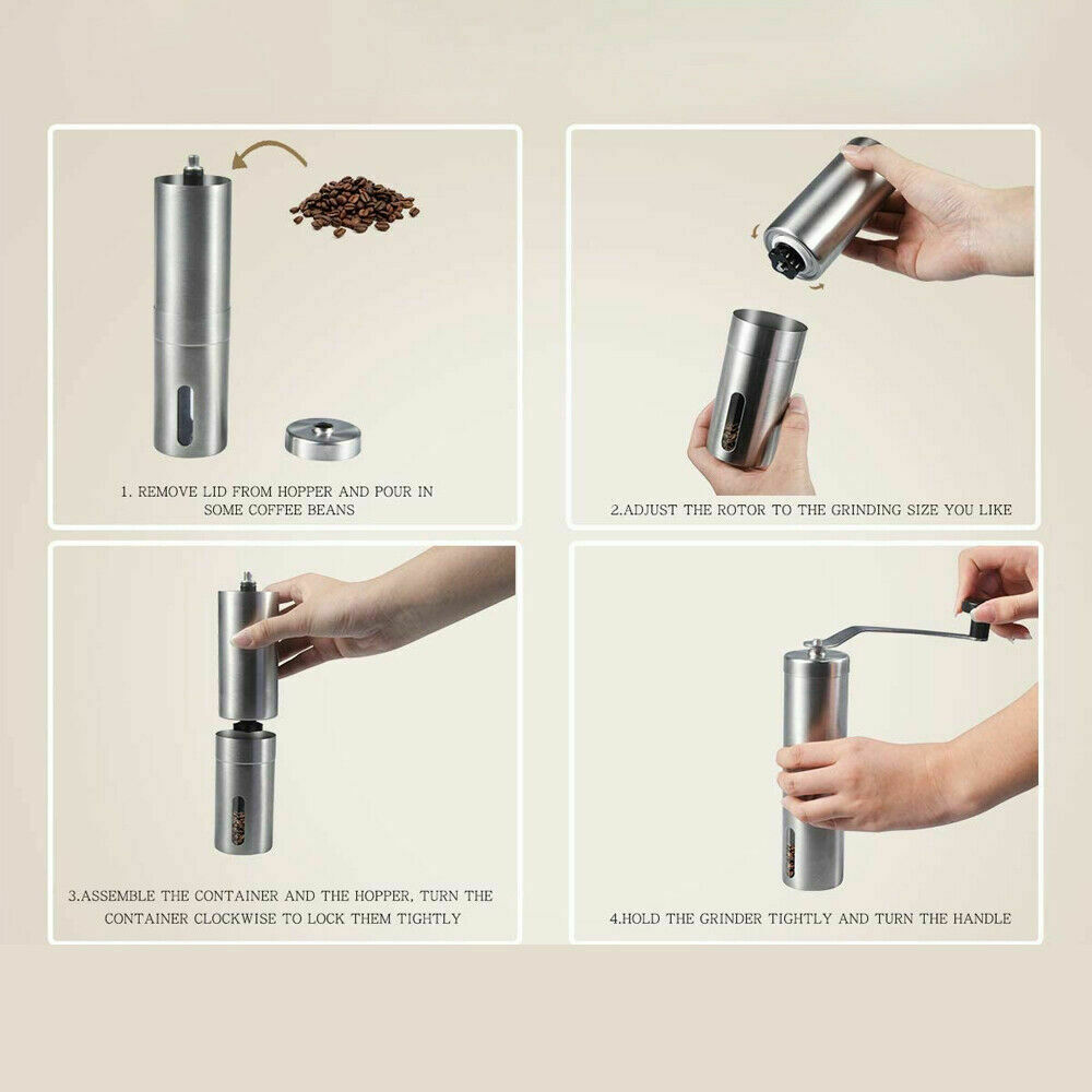 Molinillo de café manual de acero inoxidable