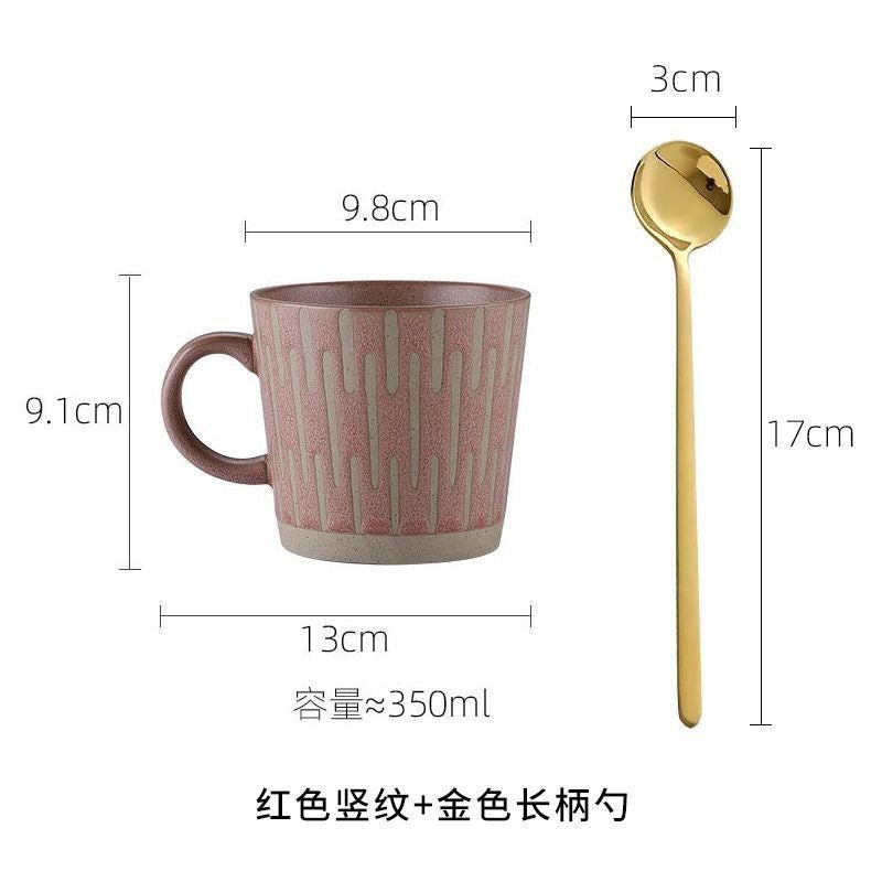 Vintage Stoneware Coffee Cup