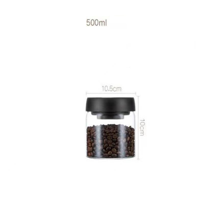 Recipiente de vidrio para granos de café al vacío