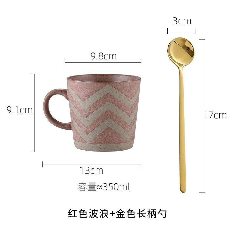 Vintage Stoneware Coffee Cup