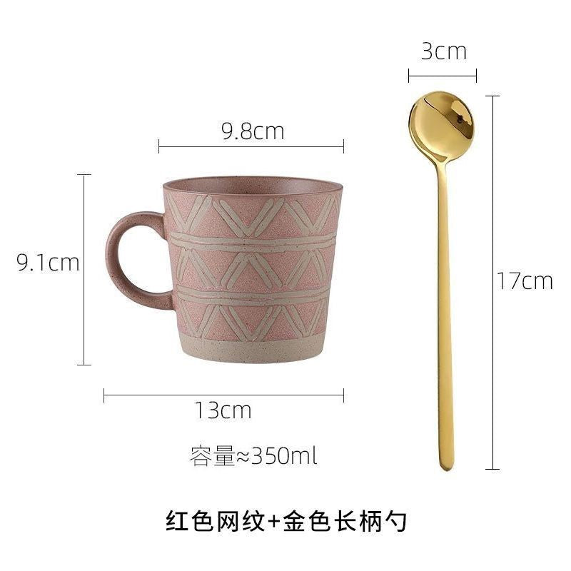 Vintage Stoneware Coffee Cup