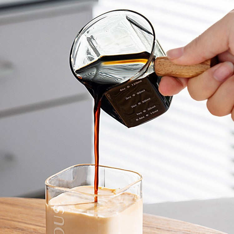 Glass Espresso Scale Cup
