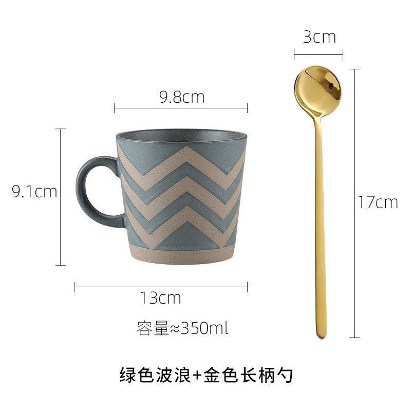 Vintage Stoneware Coffee Cup