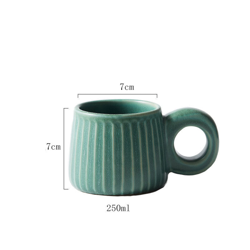 Taza de café retro creativa hecha a mano