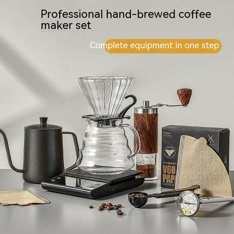 Full Set Of Portable Hand Brewed Coffee Pot Set
