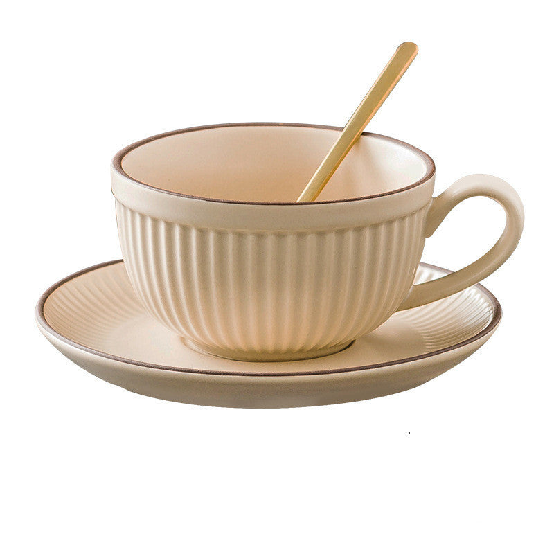 Taza de cerámica vintage para café con leche