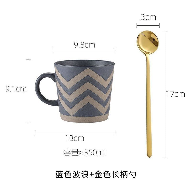 Vintage Stoneware Coffee Cup